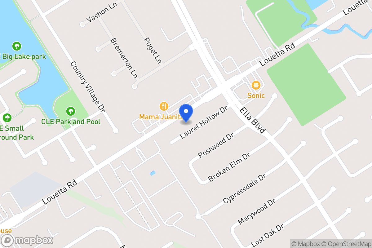 Map of 3630 Laurel Hollow Dr, Spring
