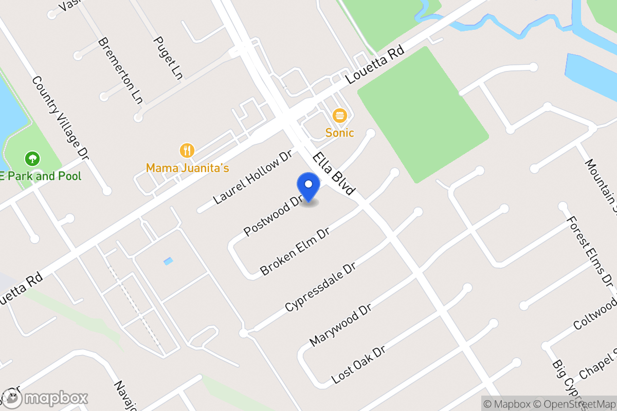 Map of 3611 Postwood Dr, Spring