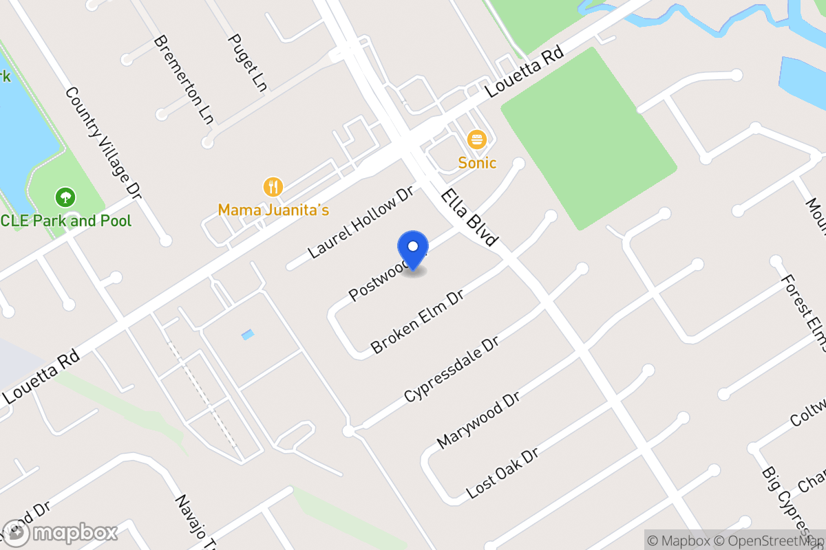 Map of 3619 Postwood Dr, Spring