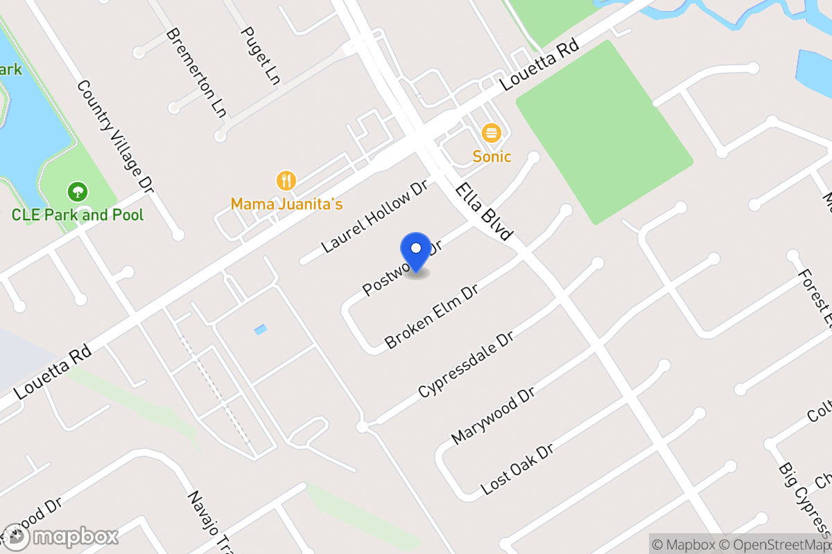 Map of 3623 Postwood Dr, Spring