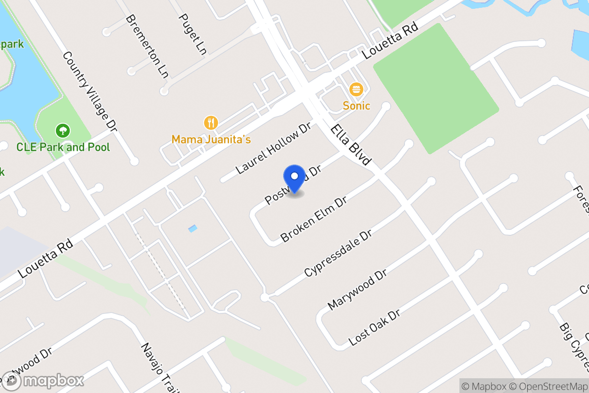 Map of 3627 Postwood Dr, Spring