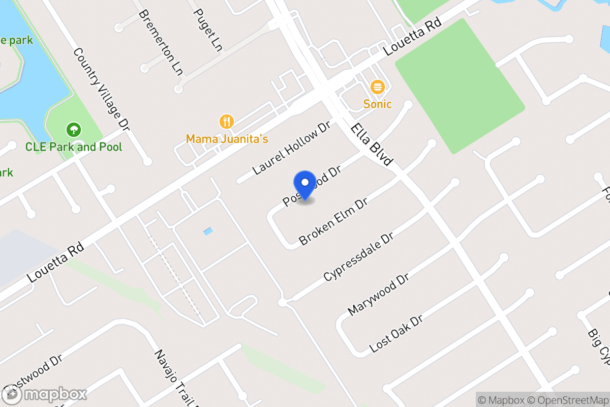 Map of 3631 Postwood Dr, Spring
