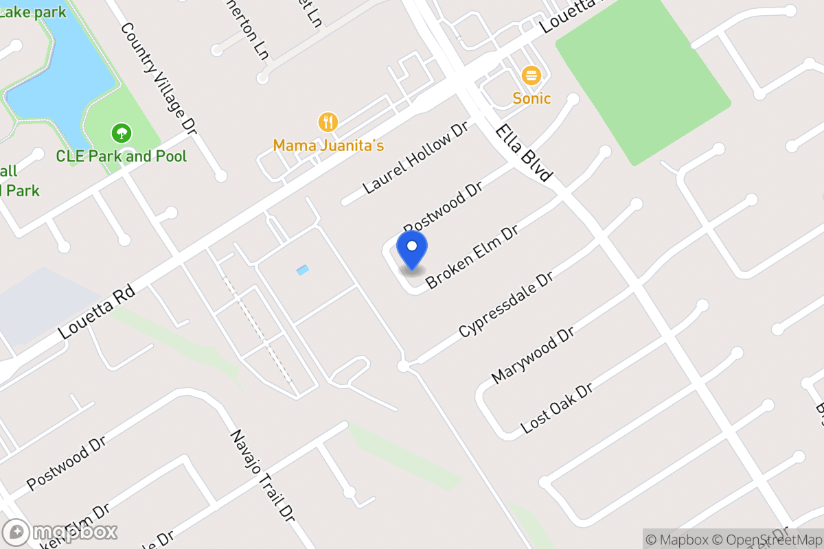 Map of 3646 Broken Elm Dr, Spring