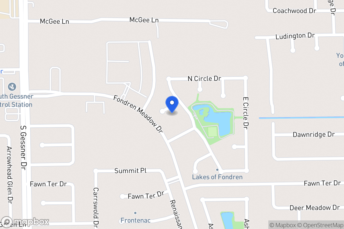 Map of 8107 Lake Edge Ct, Houston
