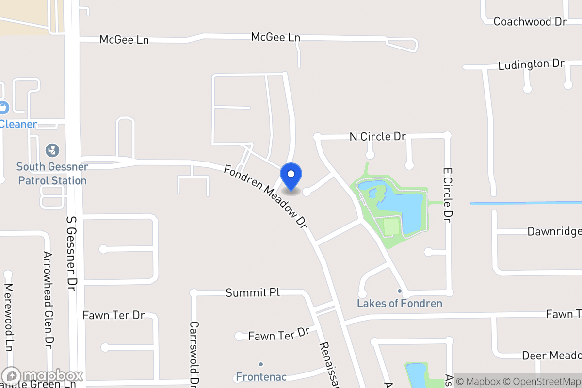 Map of 8114 Lake Edge Ct, Houston