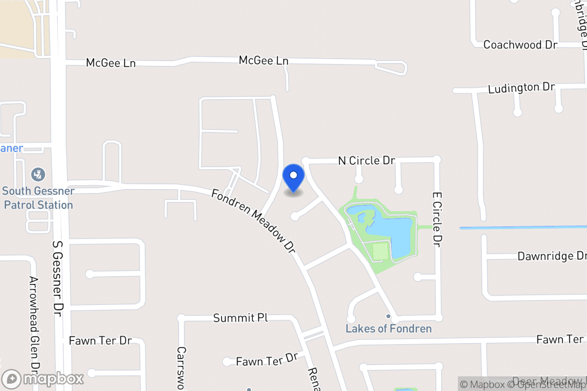 Map of 8106 Lake Edge Ct, Houston