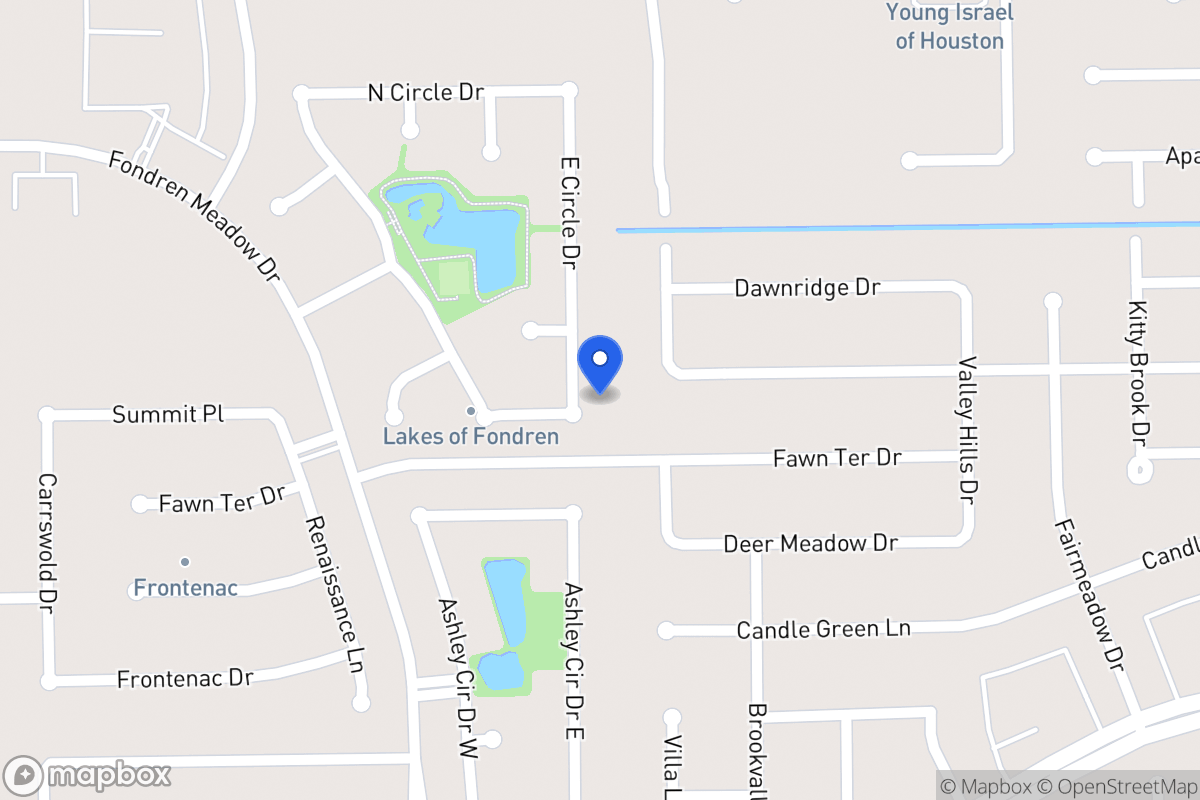 Map of E 12059 Circle Dr, Houston