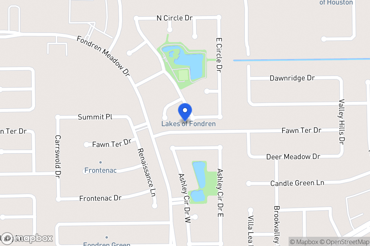 Map of S 12066 Circle Dr, Houston
