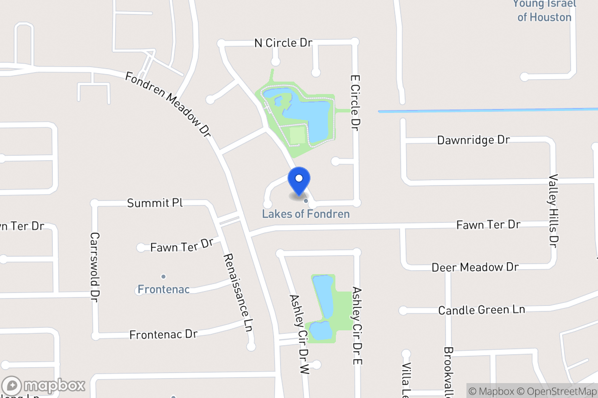 Map of S 12062 Circle Dr, Houston