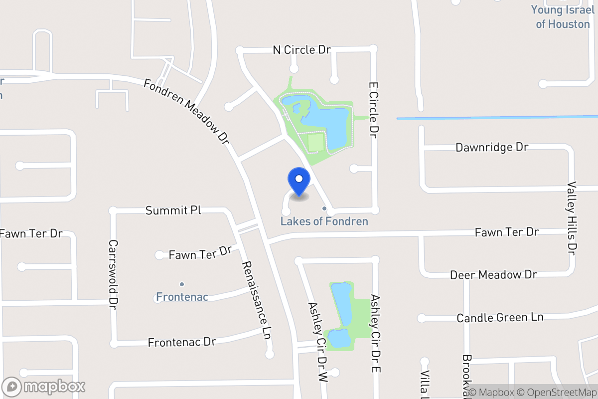 Map of 8111 Meadow Crest St, Houston