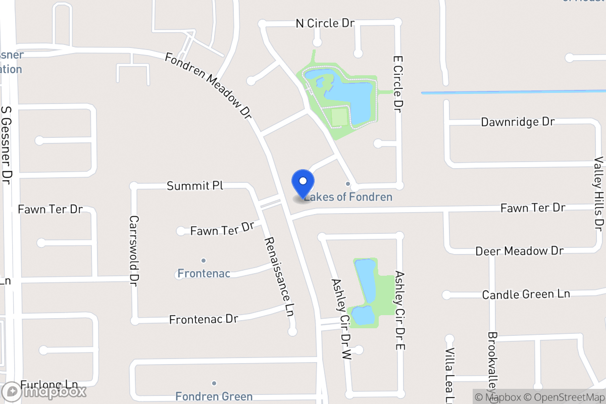 Map of 8123 Meadow Crest St, Houston