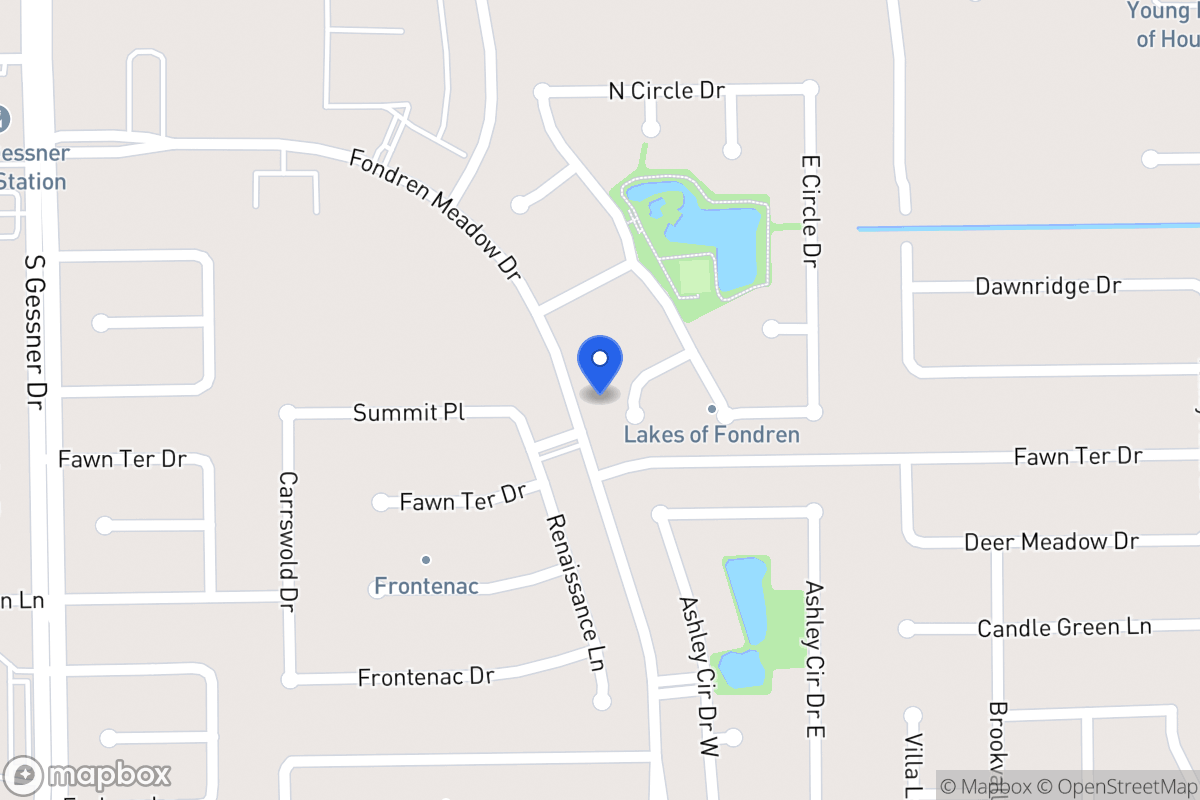 Map of 8118 Meadow Crest St, Houston