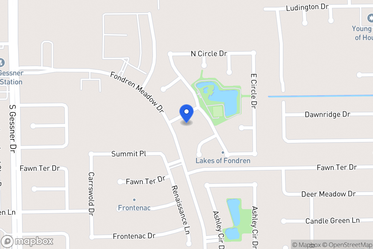 Map of 8111 Fondren Lake Dr, Houston