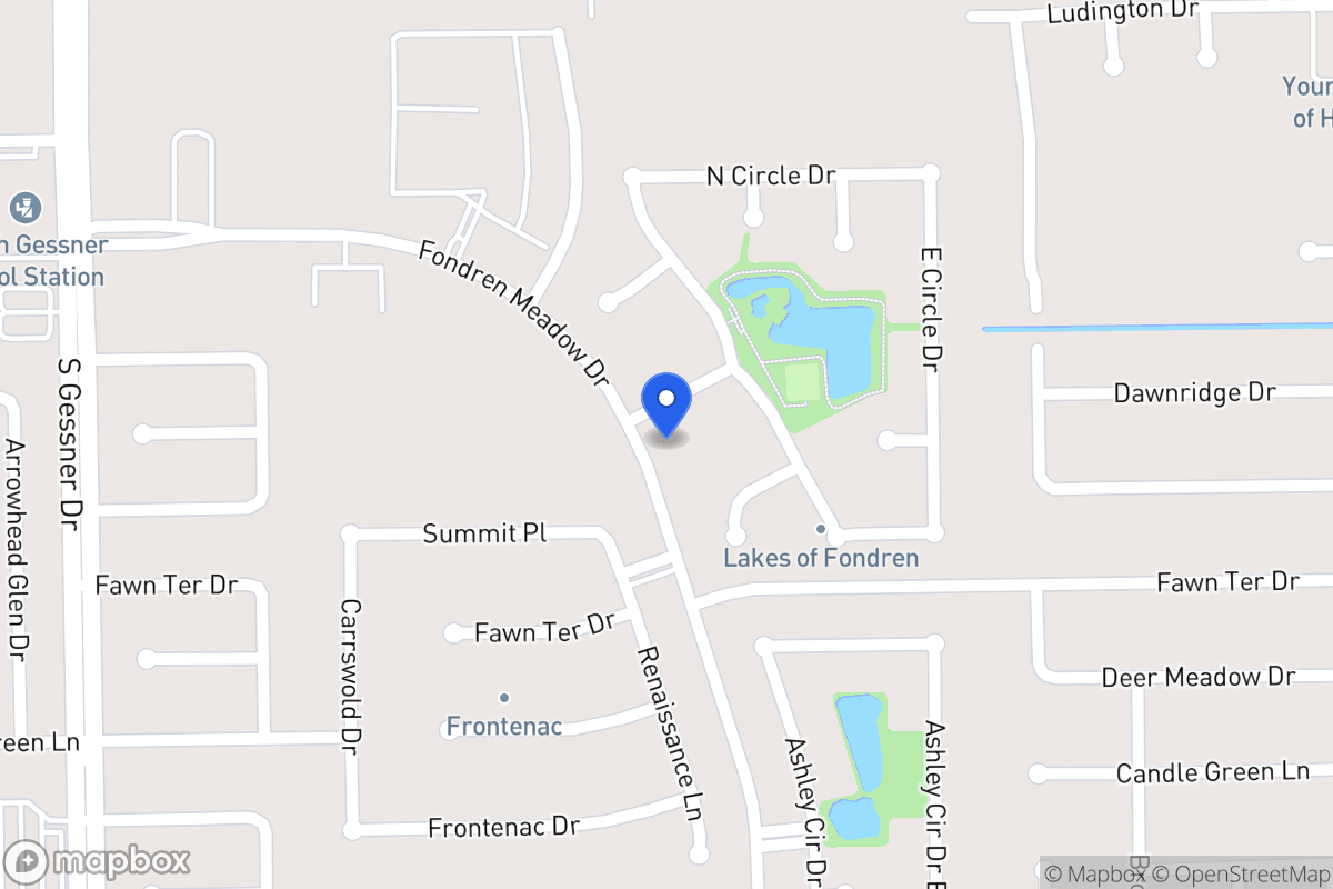 Map of 8115 Fondren Lake Dr, Houston