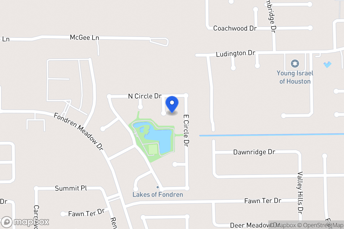 Map of 12011 Lake Ridge Ct, Houston
