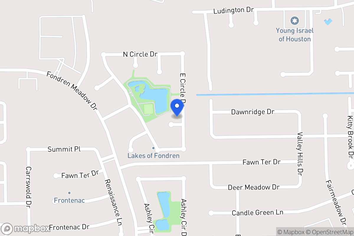 Map of 8002 Harbor Point Dr, Houston
