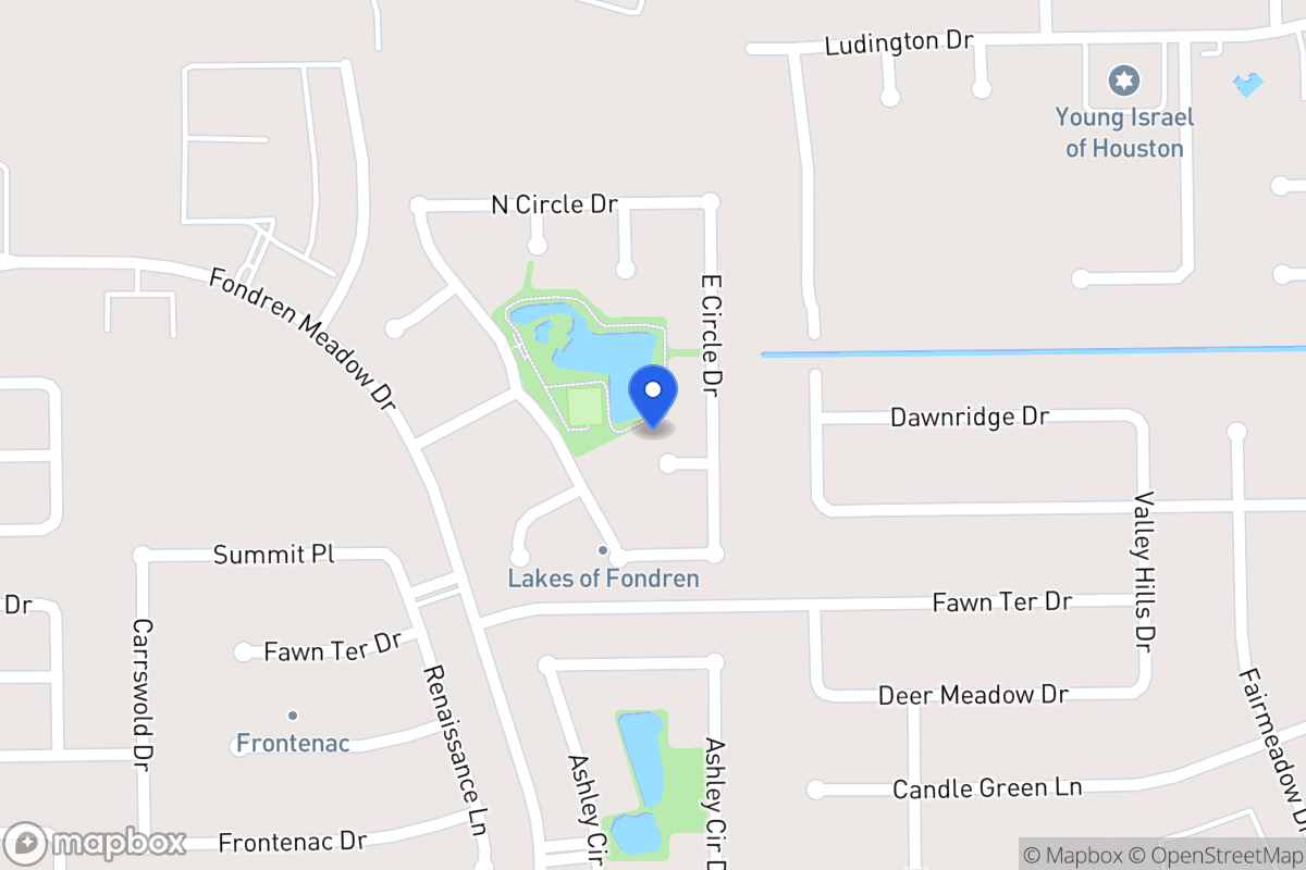 Map of 8006 Harbor Point Dr, Houston