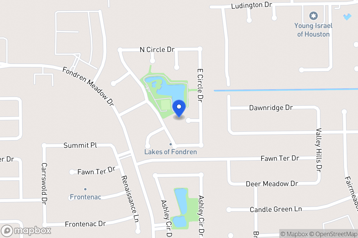 Map of 8010 Harbor Point Dr, Houston