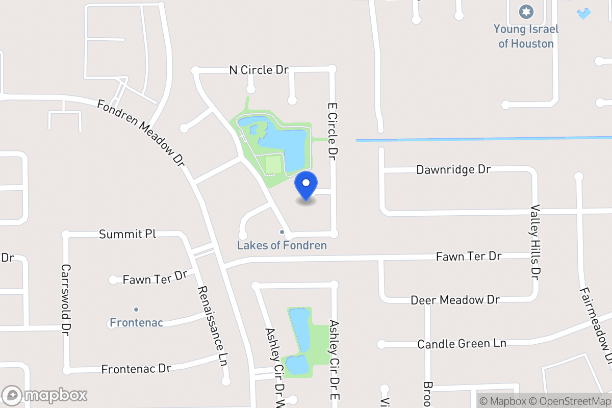 Map of 8007 Harbor Point Dr, Houston