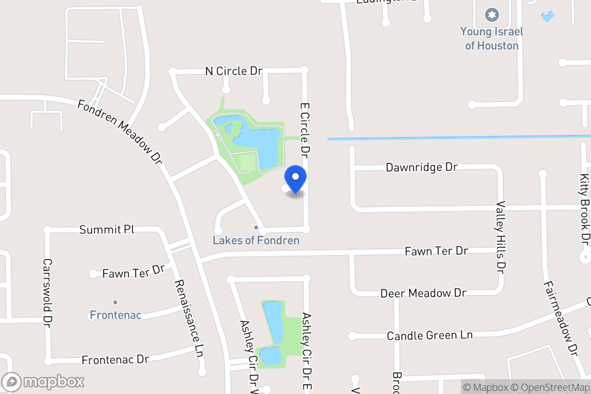 Map of 8003 Harbor Point Dr, Houston