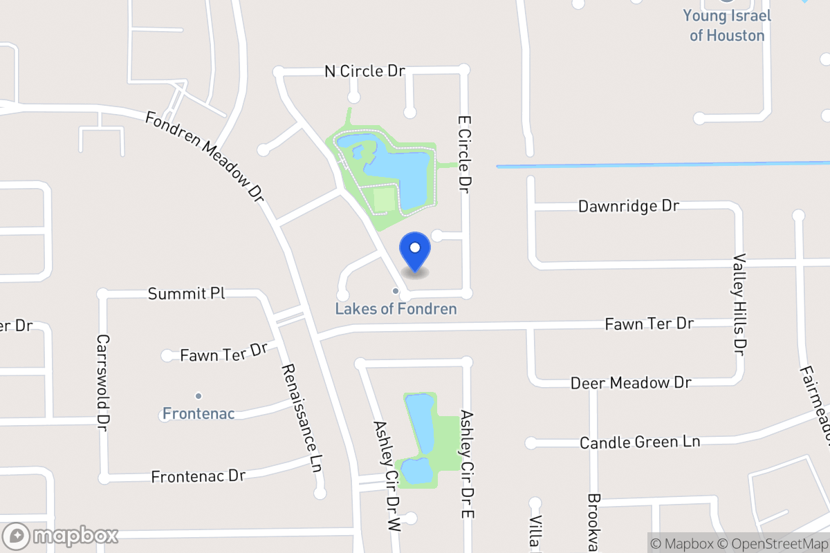 Map of S 12063 Circle Dr, Houston