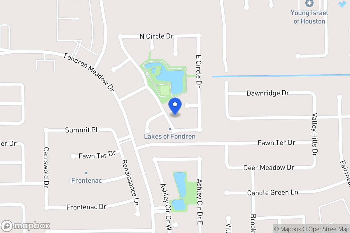 Map of S 12059 Circle Dr, Houston