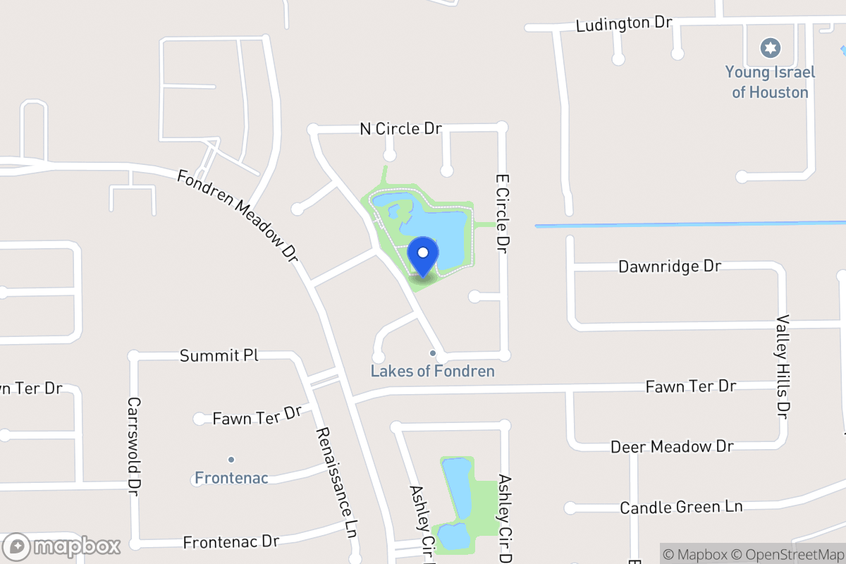 Map of S 12047 Circle Dr, Houston