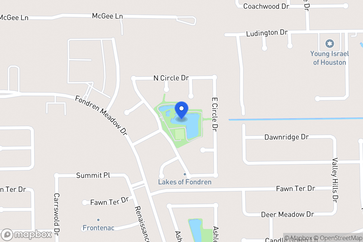 Map of S 12035 Circle Dr, Houston