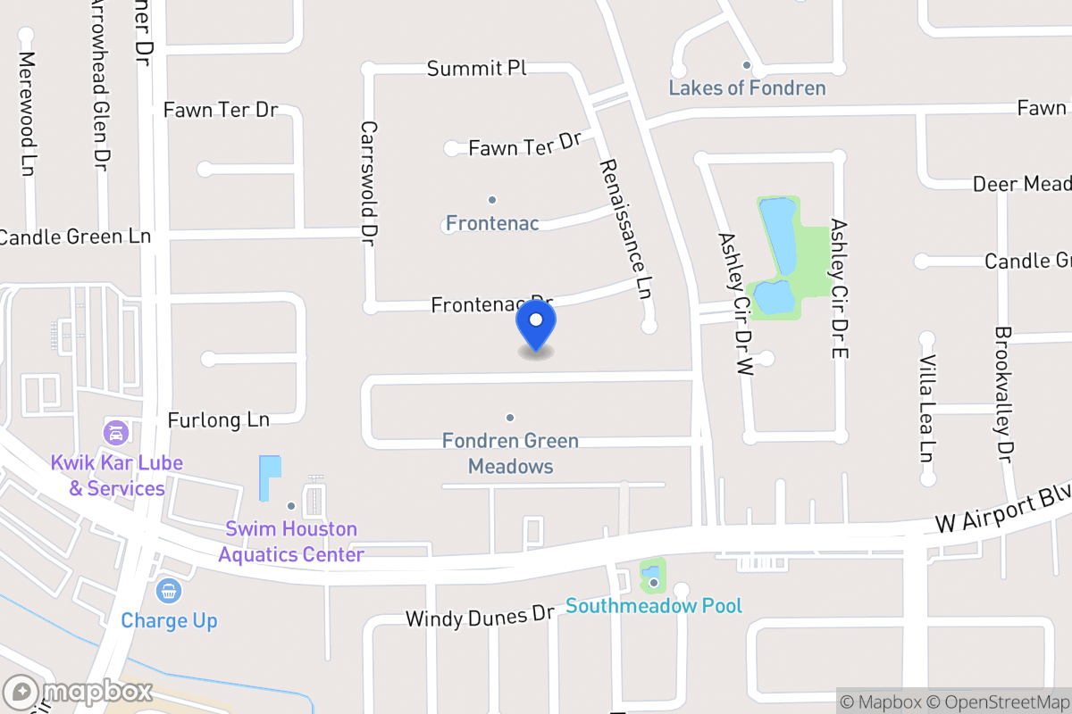 Map of 8214 Sandy Glen Ln, Houston