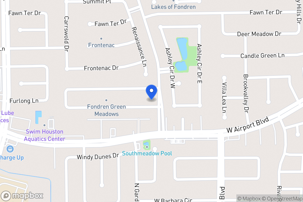 Map of 8106 Furlong Ln, Houston