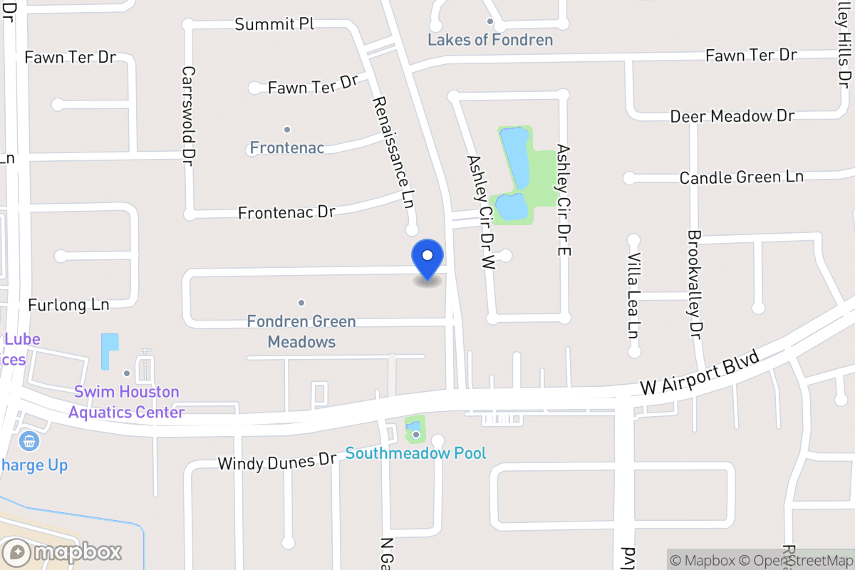 Map of 8107 Sandy Glen Ln, Houston