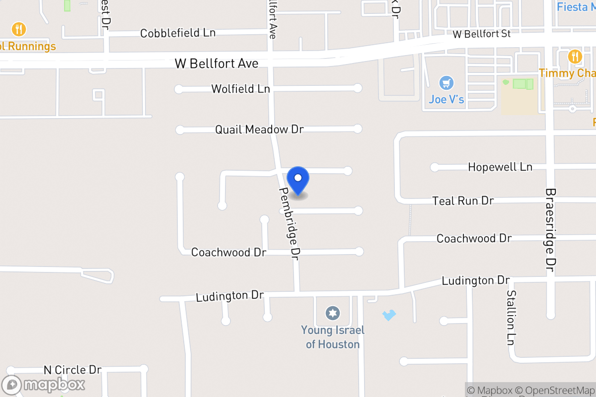 Map of 7830 Teal Run Dr, Houston