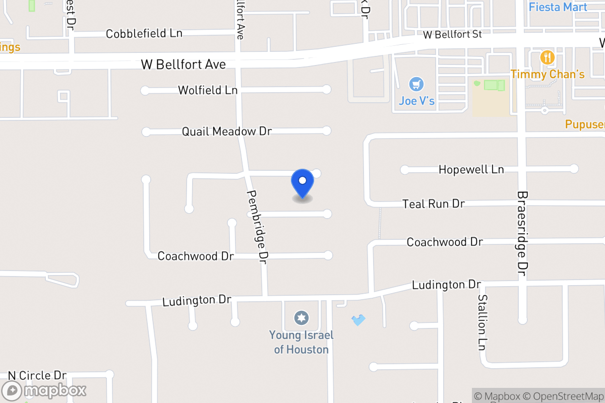 Map of 7818 Teal Run Dr, Houston
