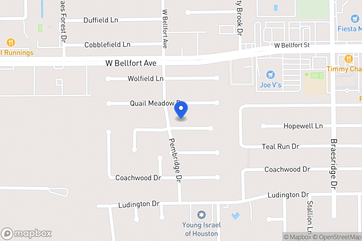 Map of 7822 Hopewell Ln, Houston