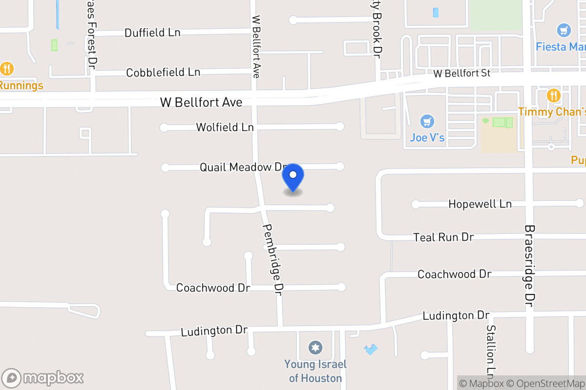 Map of 7818 Hopewell Ln, Houston