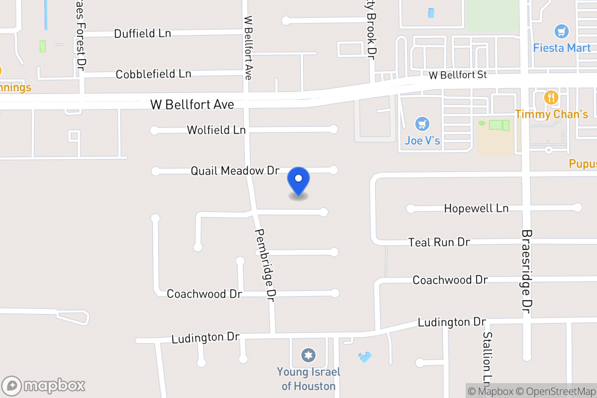 Map of 7814 Hopewell Ln, Houston