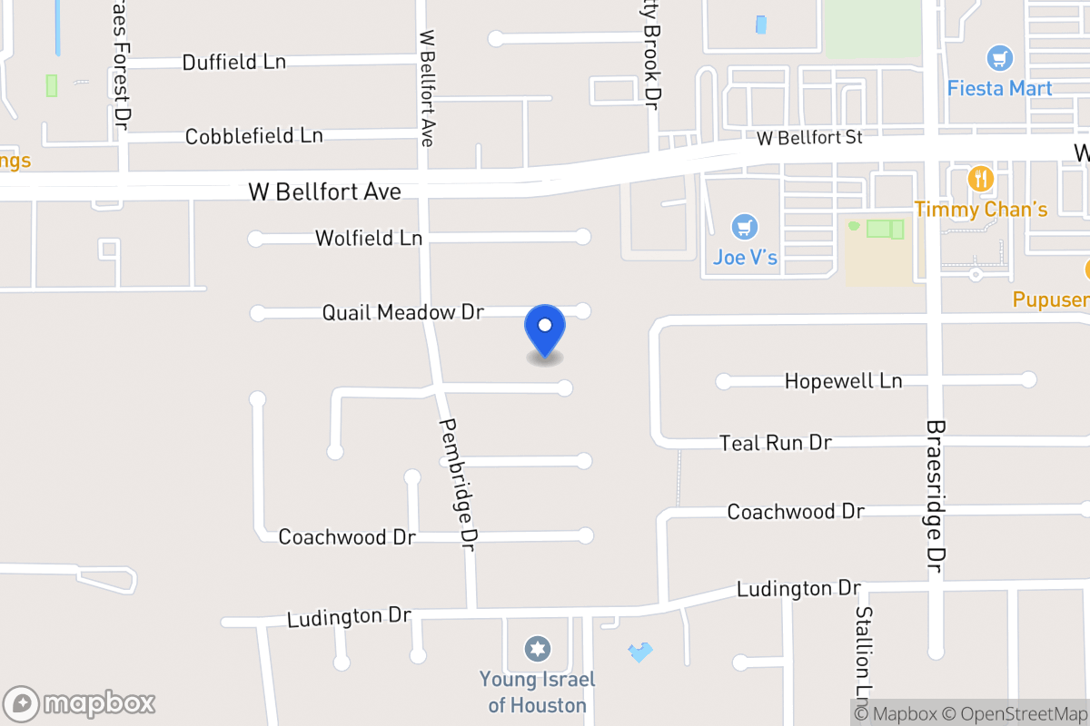 Map of 7810 Hopewell Ln, Houston