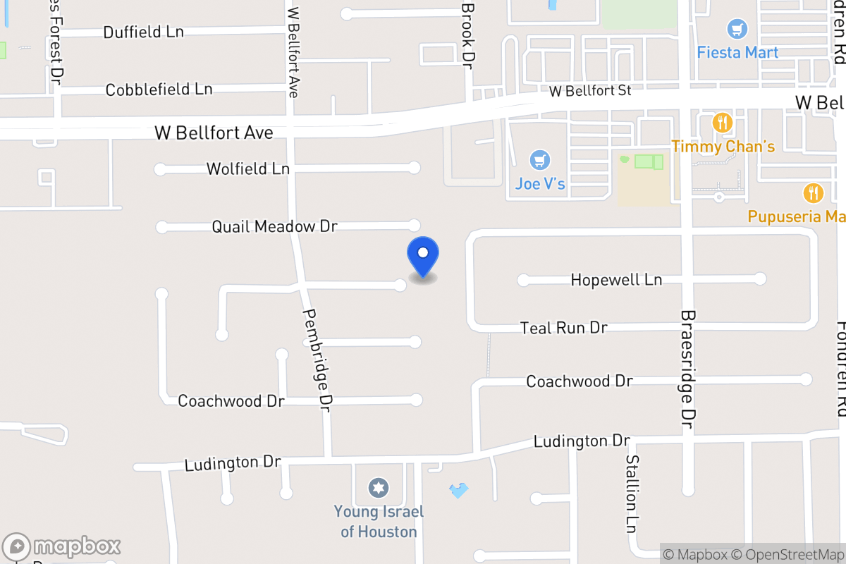 Map of 7803 Hopewell Ln, Houston