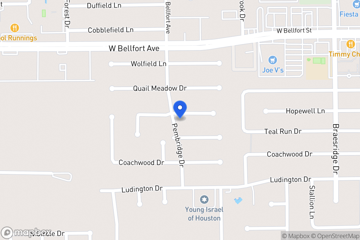Map of 7825 Hopewell Ln, Houston