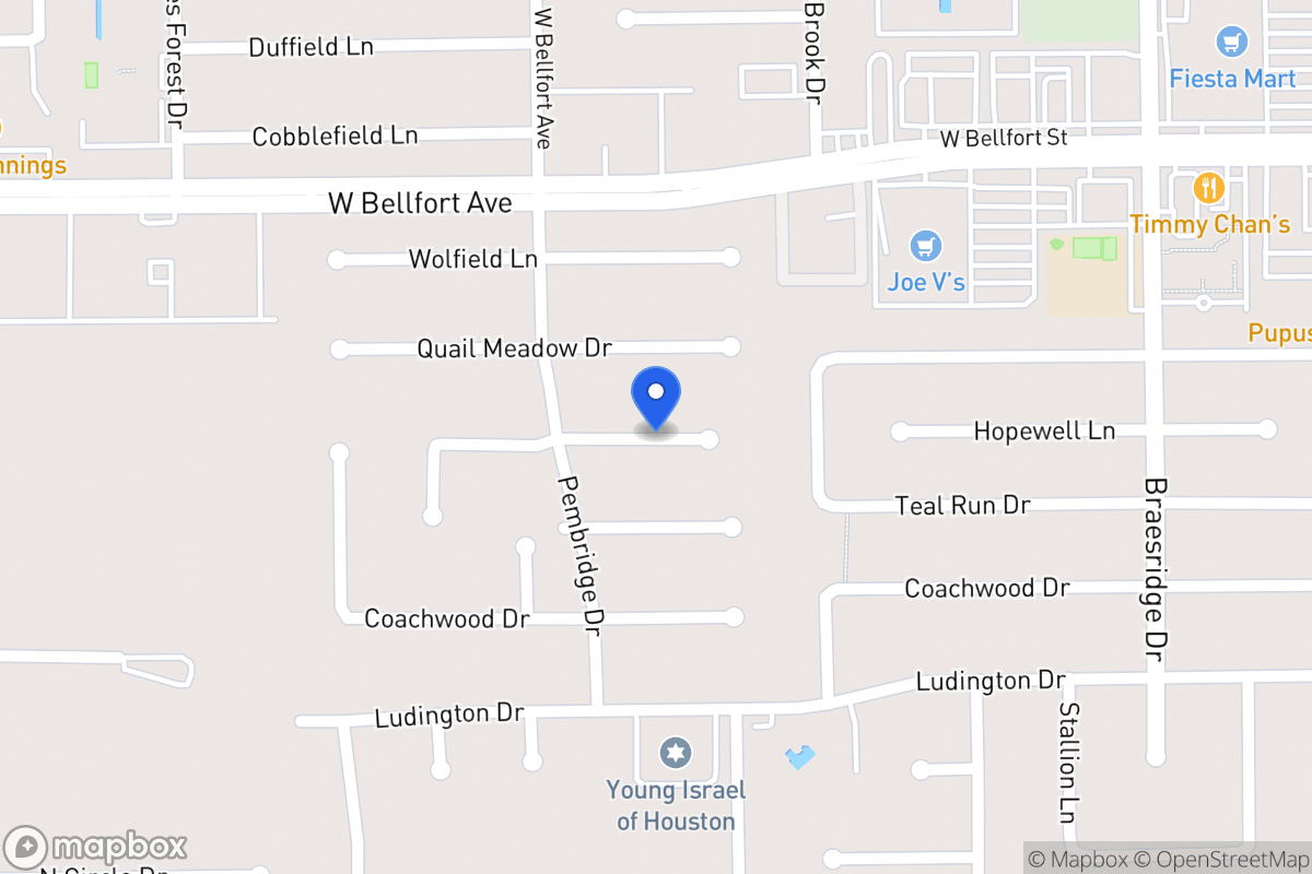 Map of Exempt, Houston