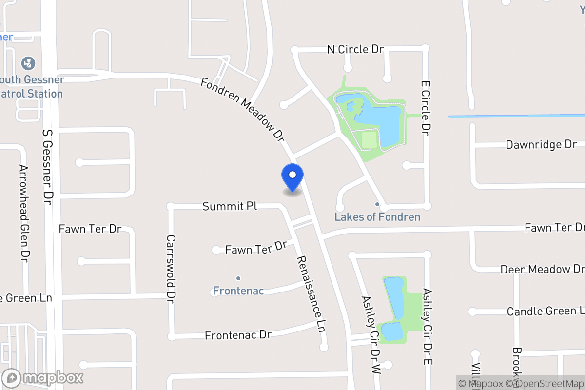Map of 8202 Summit Pl, Houston