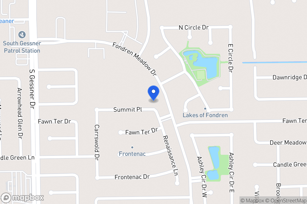 Map of 8206 Summit Pl, Houston