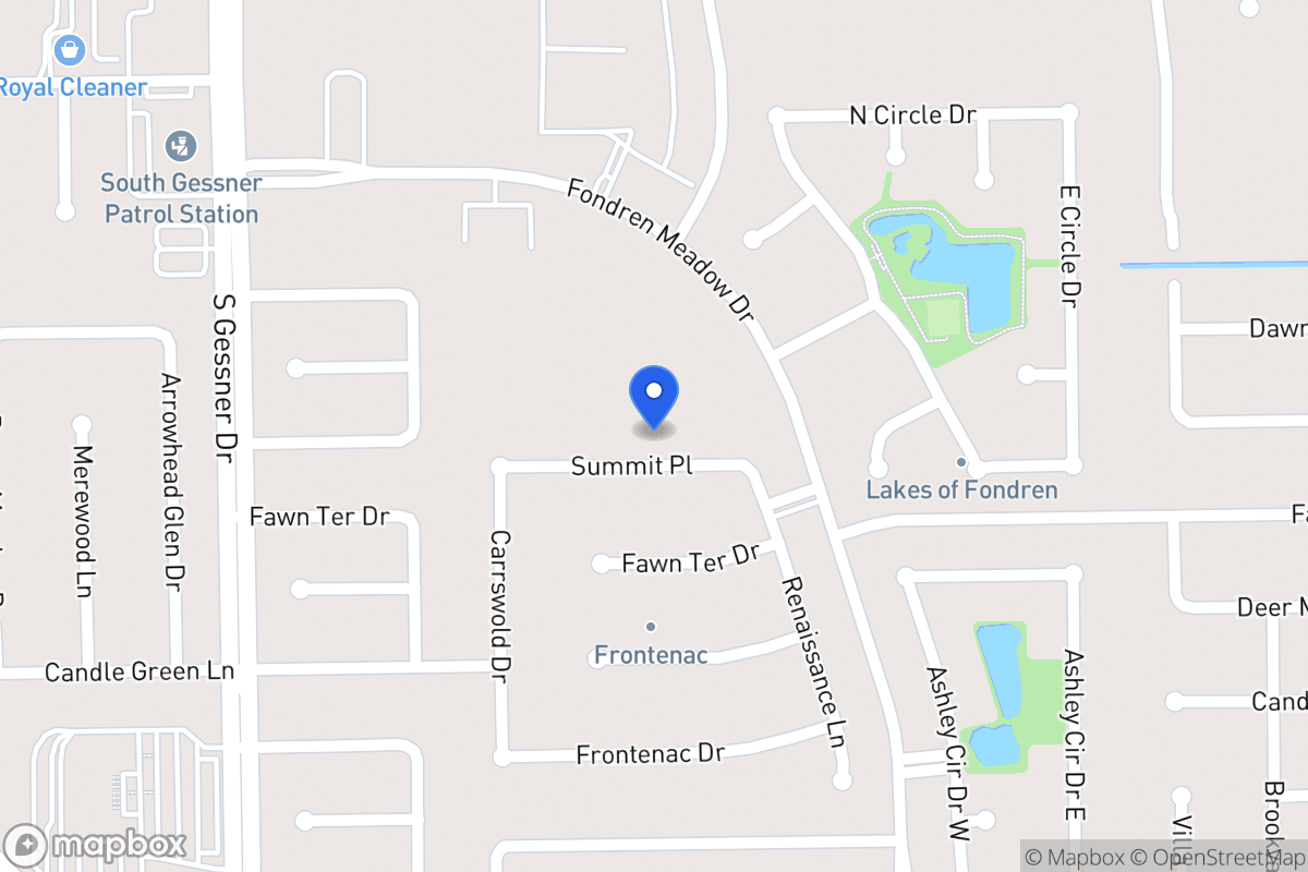 Map of 8302 Summit Pl, Houston