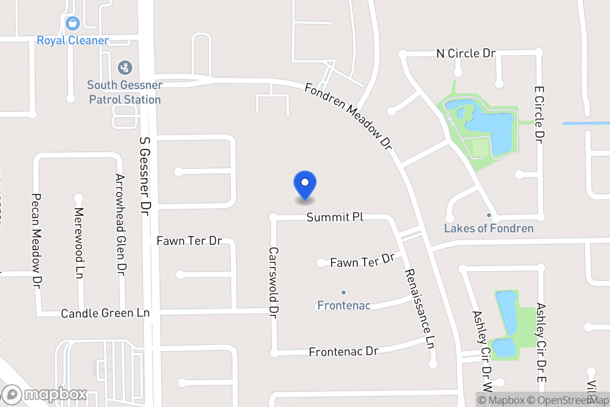 Map of 8314 Summit Pl, Houston
