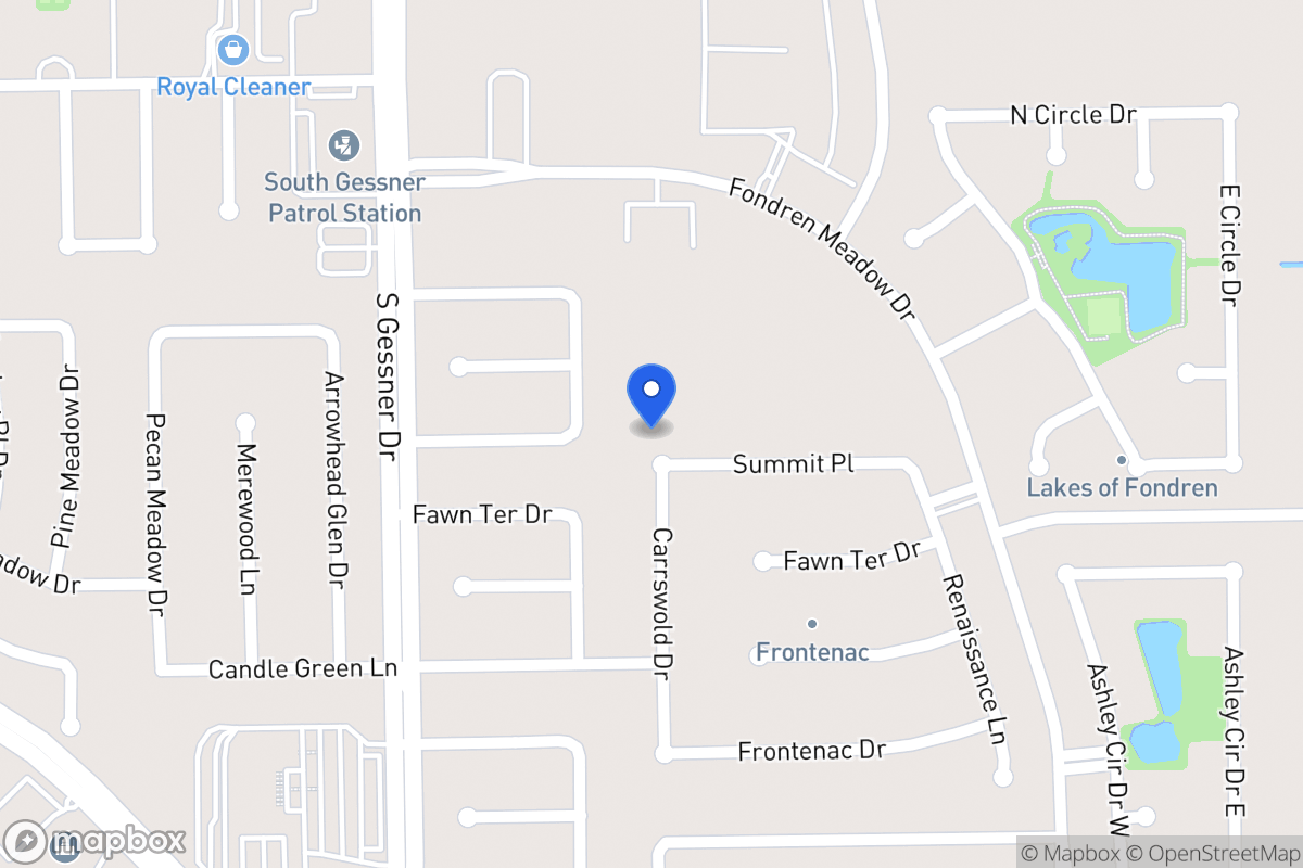 Map of 8318 Summit Pl, Houston