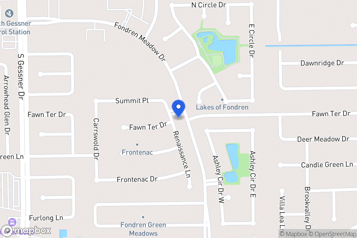 Map of 12111 Renaissance Ln, Houston