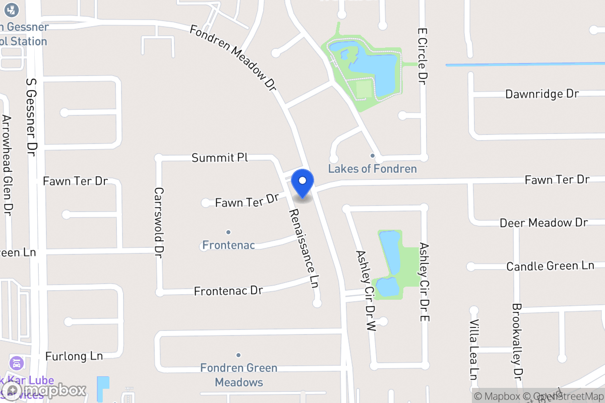 Map of 12115 Renaissance Ln, Houston