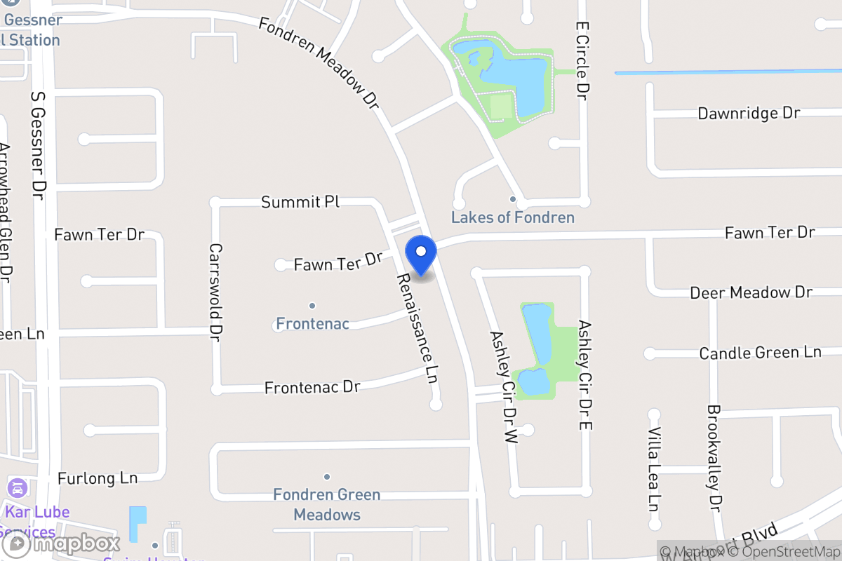 Map of 12119 Renaissance Ln, Houston