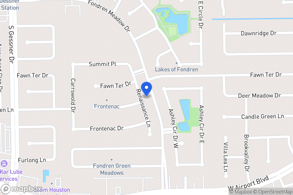 Map of 12123 Renaissance Ln, Houston