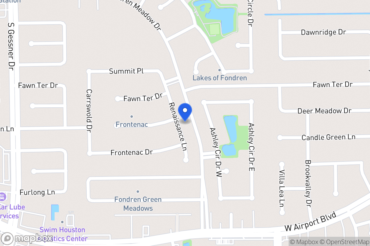 Map of 12203 Renaissance Ln, Houston